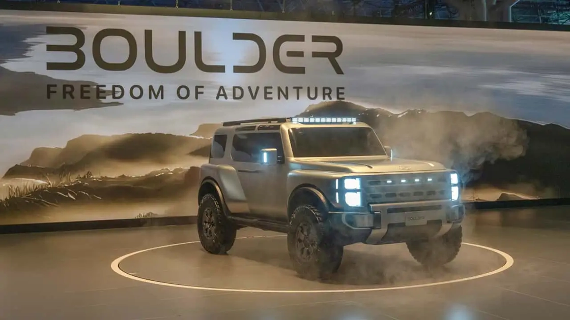 Концептуальний позашляховик Hyundai Boulder на бездоріжжі