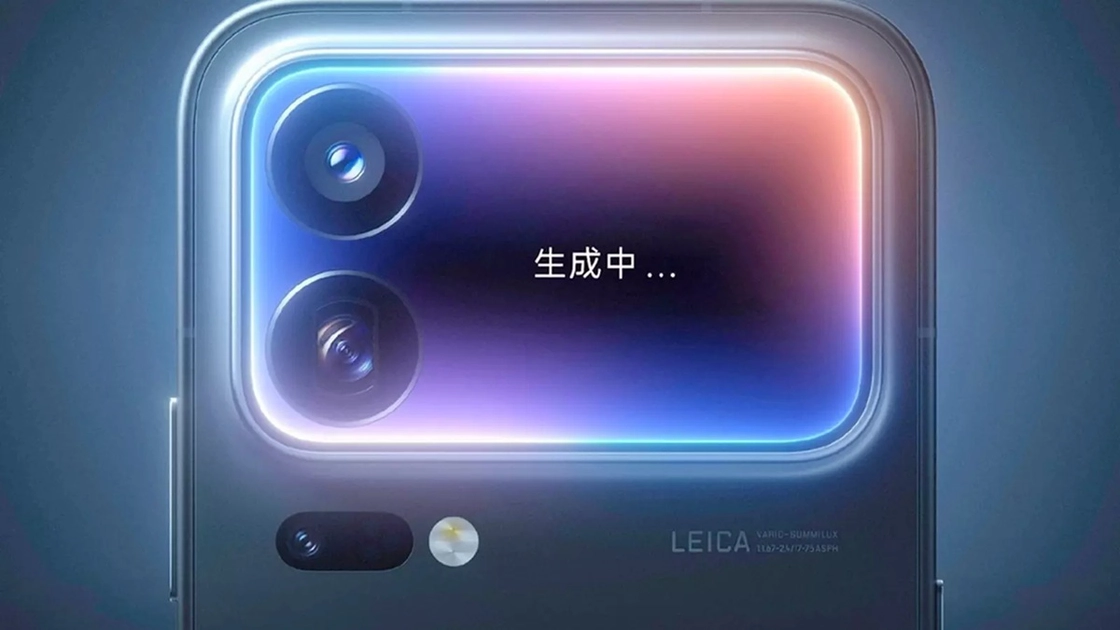 Le bloc caméra du Xiaomi 18 Pro avec son second écran tactile intégré.
