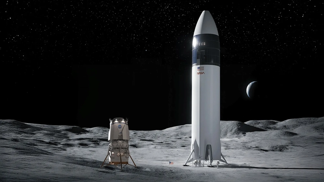 Concept illustration of infrastructure elements and technologies for operations on the lunar surface. Illustration: NASA