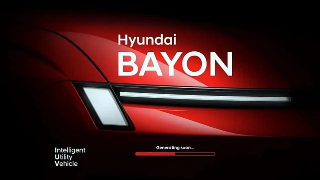 Тизер передньої частини нового кросовера Hyundai Bayon