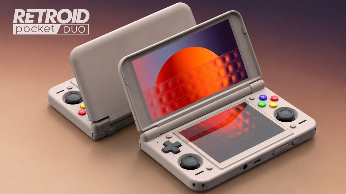 Le Retroid Pocket Duo Lite et son double écran LCD à 60 Hz.