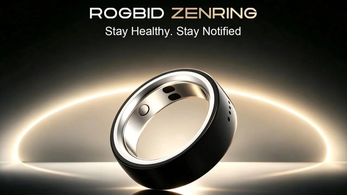 Le Rogbid ZenRing en coloris Obsidian Black, disponible en tailles 8 à 13.