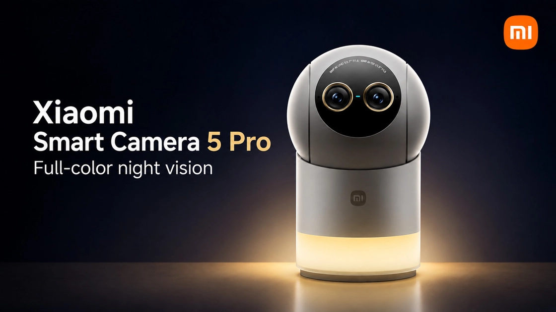 The Smart Camera 5 Pro's dual-motor pan-tilt mechanism covers 360° horizontally and 174° vertically.