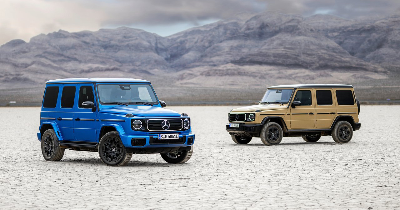 The electric G-Class on the road