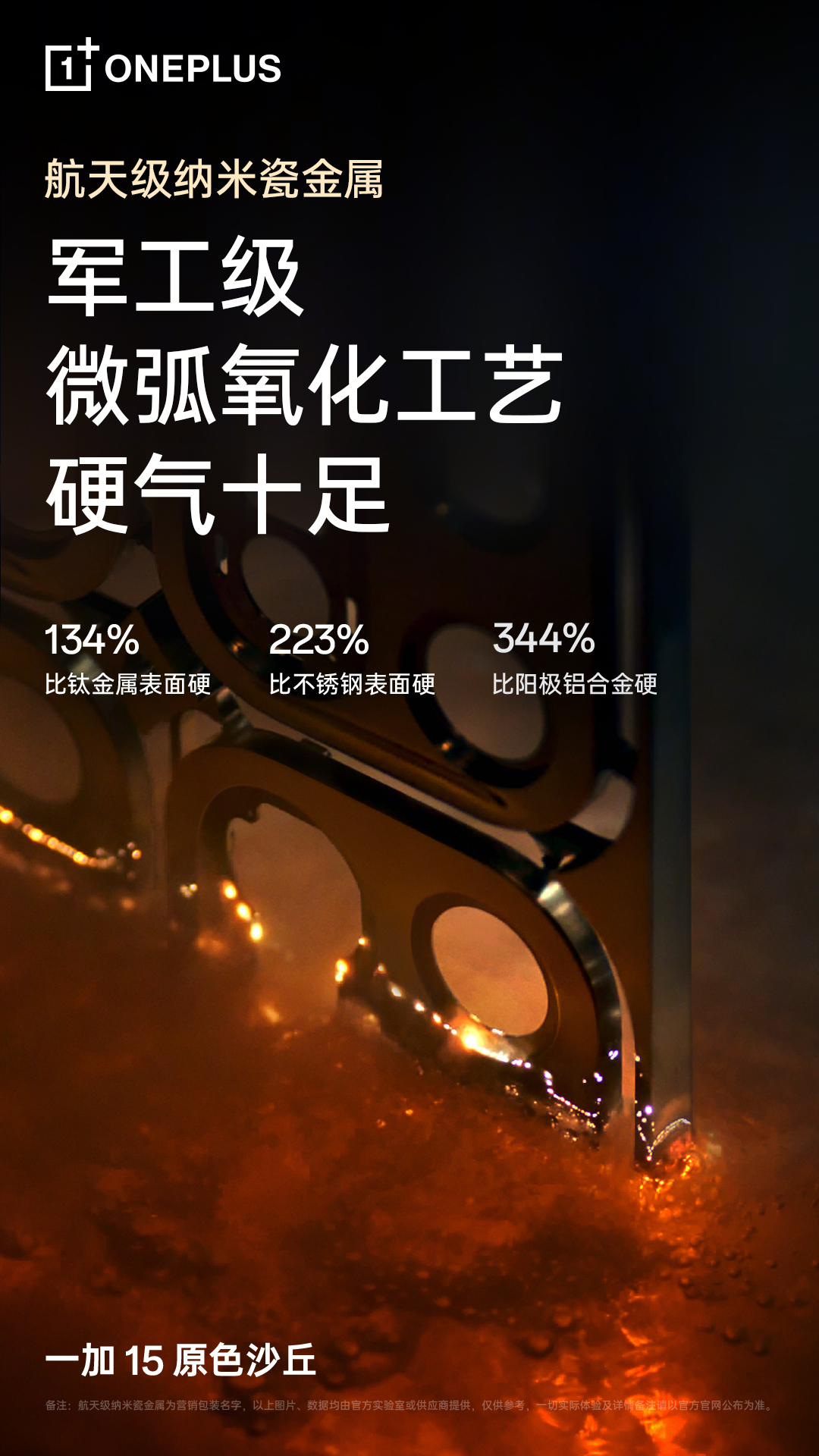 OnePlus 15 flagship with informational images