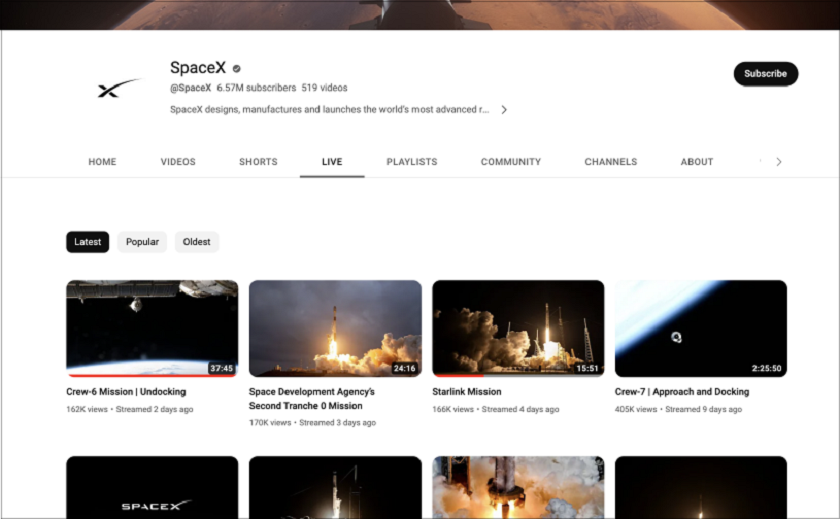 SpaceX will no longer show rocket launches on YouTube - broadcasts are moving to social network X