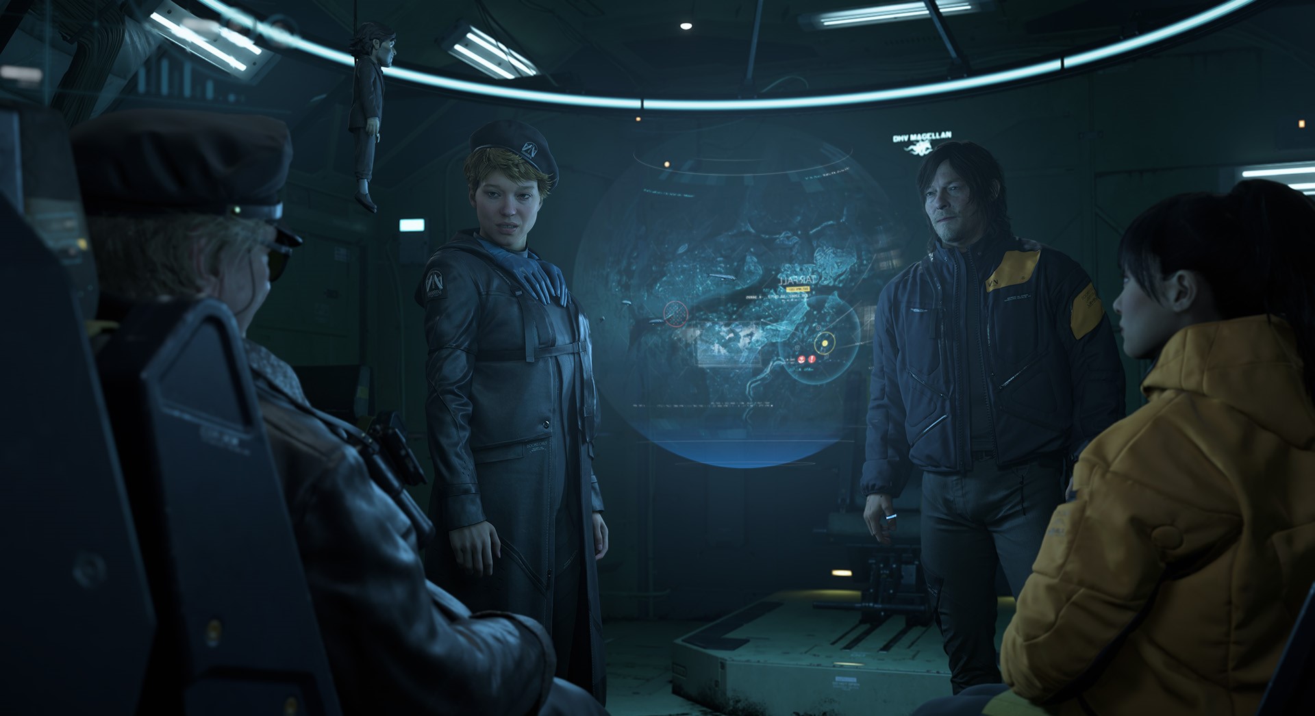 A scene from Death Stranding 2, where cinema and games intertwine