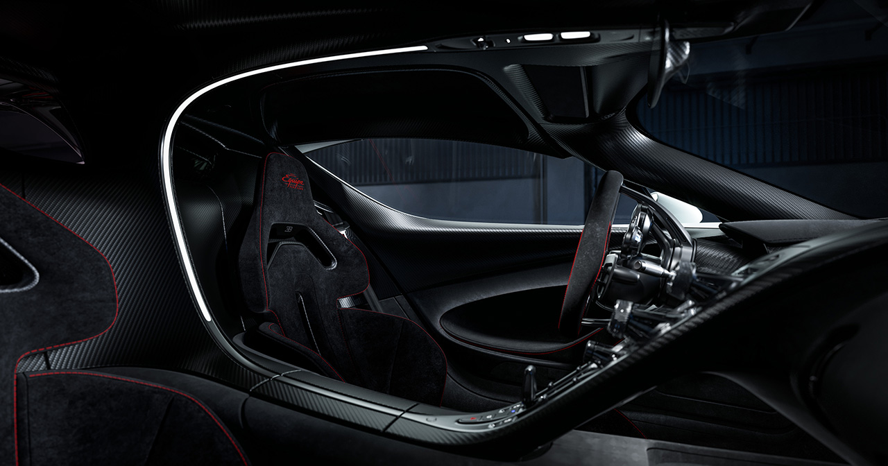 Pièces du splitter avant de la Bugatti Tourbillon