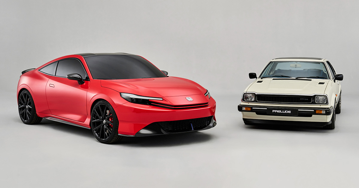 Honda Prelude concept and first generation Prelude