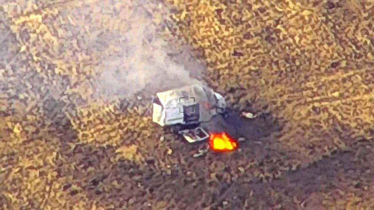 The Ukrainian SHARK drone helped the US HIMARS missile system destroy a Russian SuperCam S350 UAV crew with a control centre while preparing for a launch