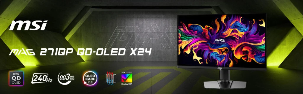 Illustration du moniteur MAG 271QPX X24 de MSI
