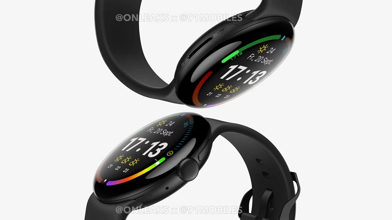 Рендер Google Pixel Watch 4