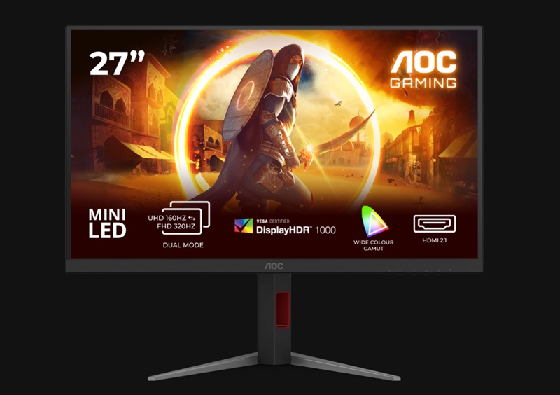 AOC U27G4XM монітор вид спереду