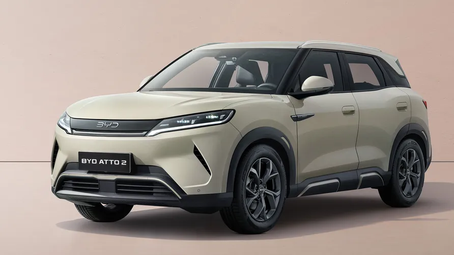 BYD Atto 2 in yellow colour