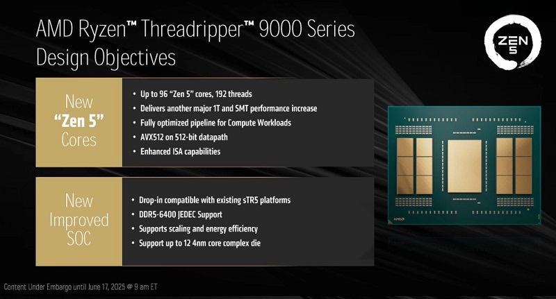 Ryzen Threadripper PRO 9000 processors