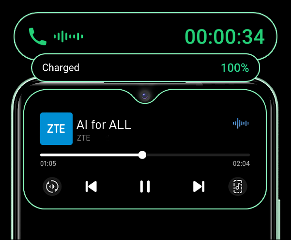 ZTE's Live Island 2.0 feature