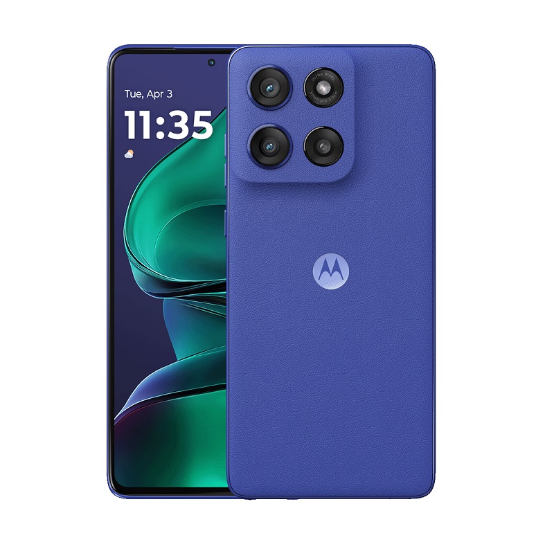 Motorola Edge 60 Stylus in a cityscape backdrop
