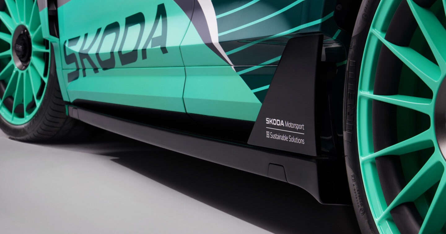 Skoda Enyaq RS Race digital dashboard