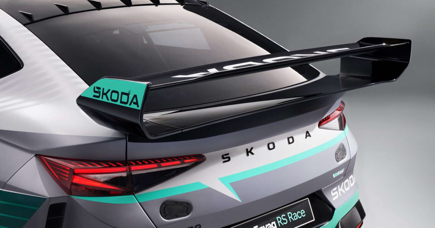 A picture about the final characteristics of Skoda Enyaq RS Race