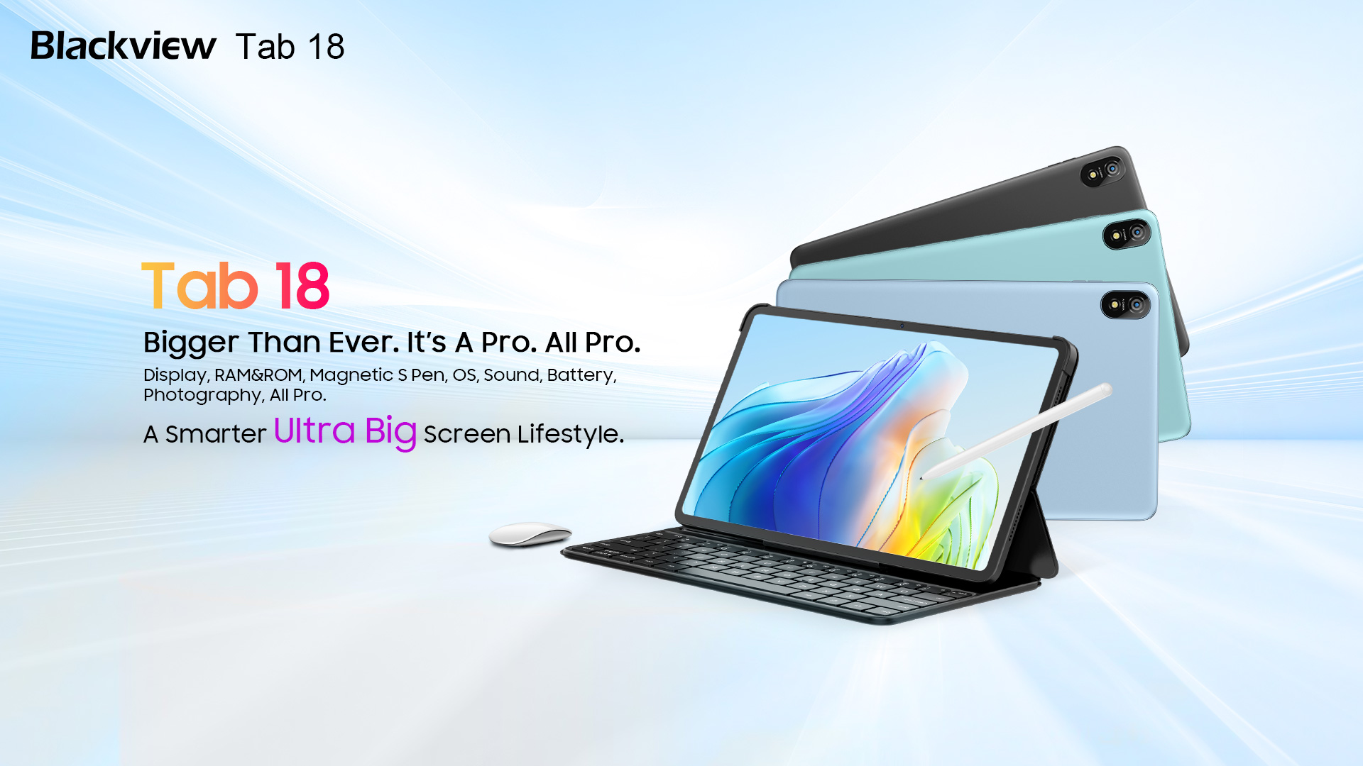 Blackview готує до виходу Tab 18: планшет із 12-дюймовим дисплеєм, чипом MediaTek Helio G99 і динаміками Harman Kardon