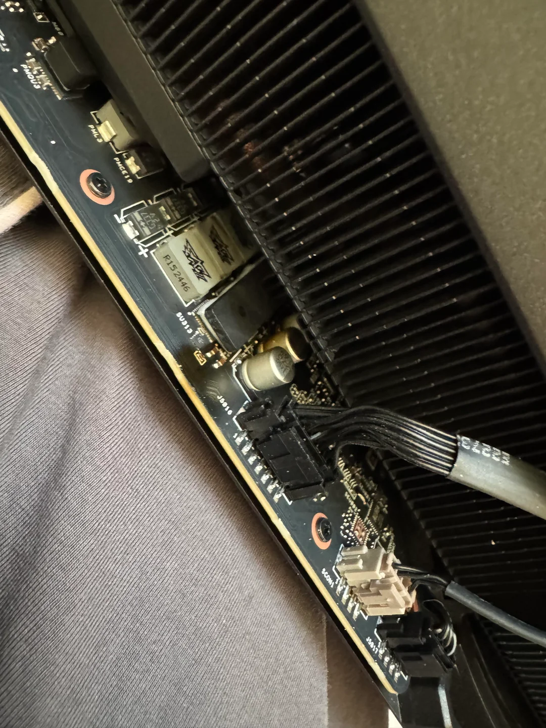 ASUS ROG Astral RTX 5090 GPU PCB burnt out