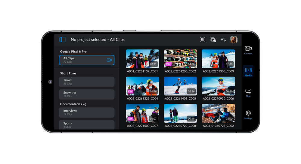 Blackmagic Camera 2.0 update for Android