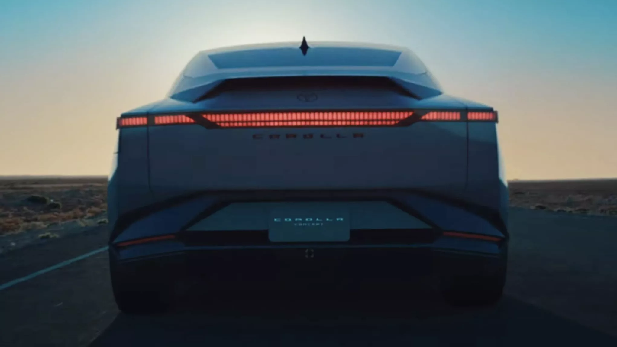 Тизер нового концепт-кара Toyota Corolla 2025 (вид 2).