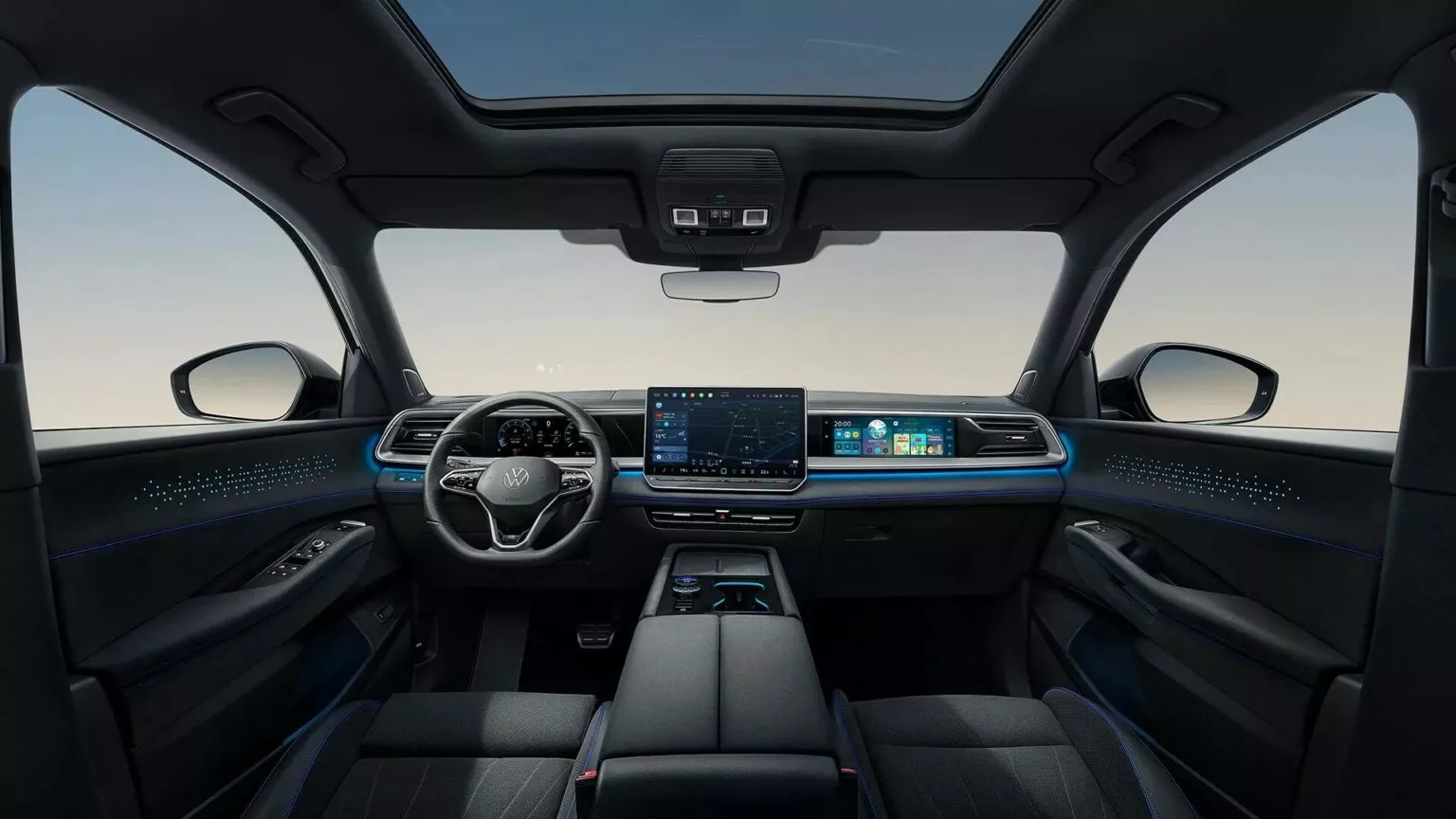Interior of the VW Teramont Pro