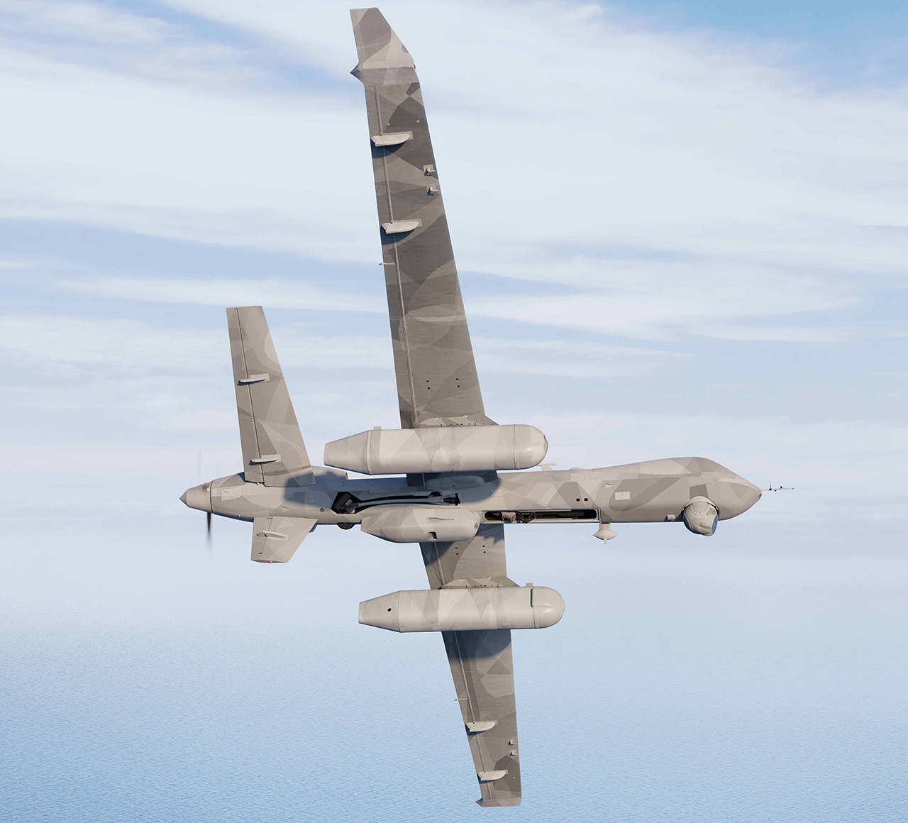 MQ-9B SkyGuardian із системами радіолокаційного виявлення