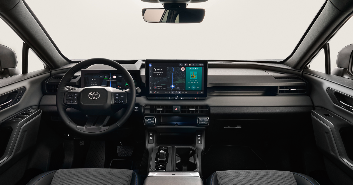 Interior of the new RAV4