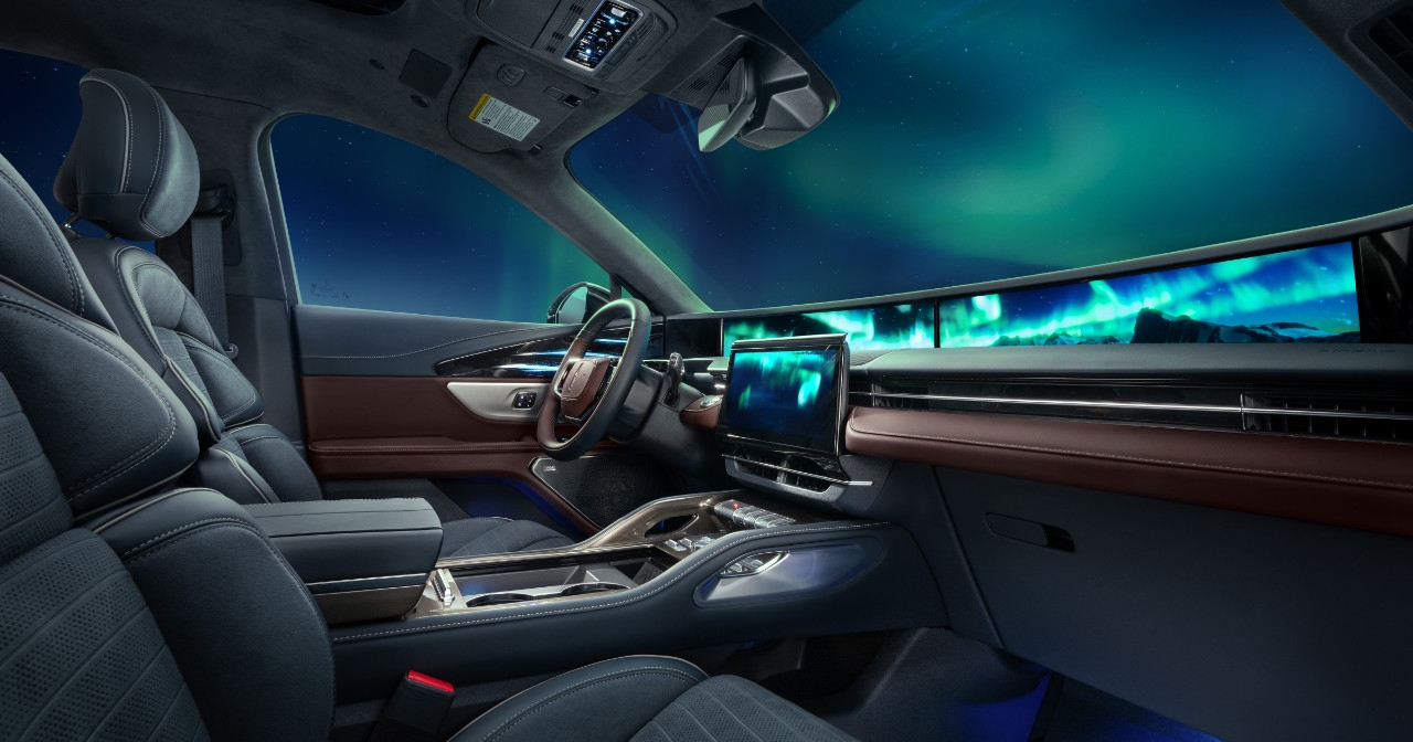 2026 Lincoln Nautilus Black Label интерьер, вдохновленный северным сиянием 1