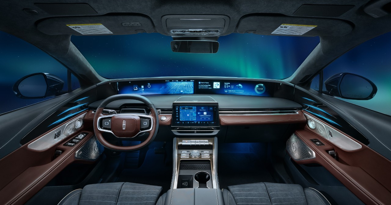 2026 Lincoln Nautilus Black Label интерьер, вдохновленный северным сиянием 3