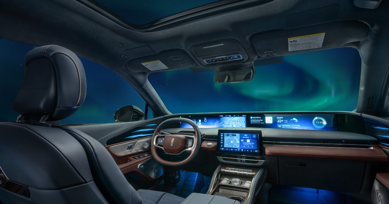 2026 Lincoln Nautilus Black Label интерьер, вдохновленный северным сиянием 4