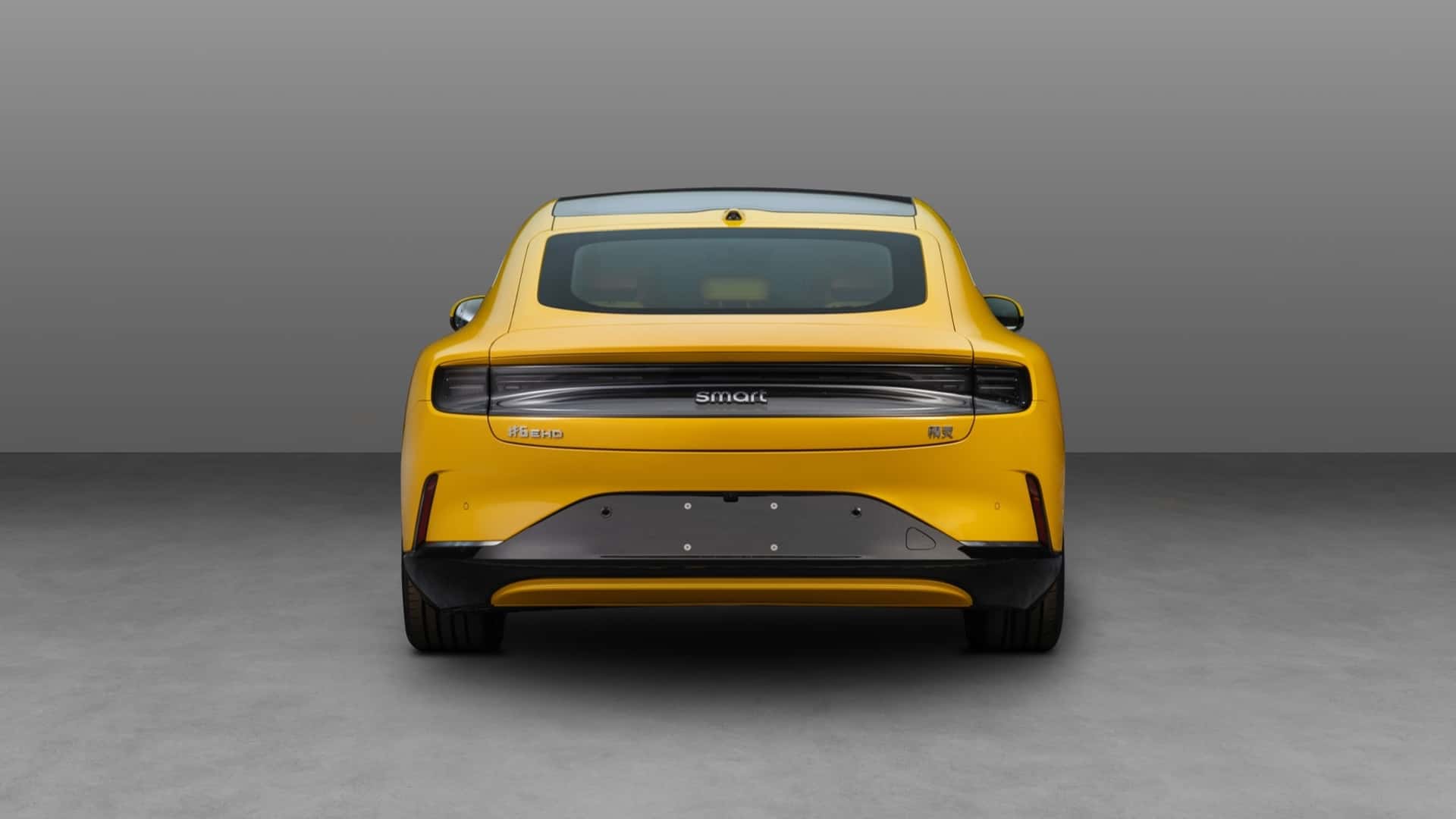 Rear view of the Smart #6 sedan