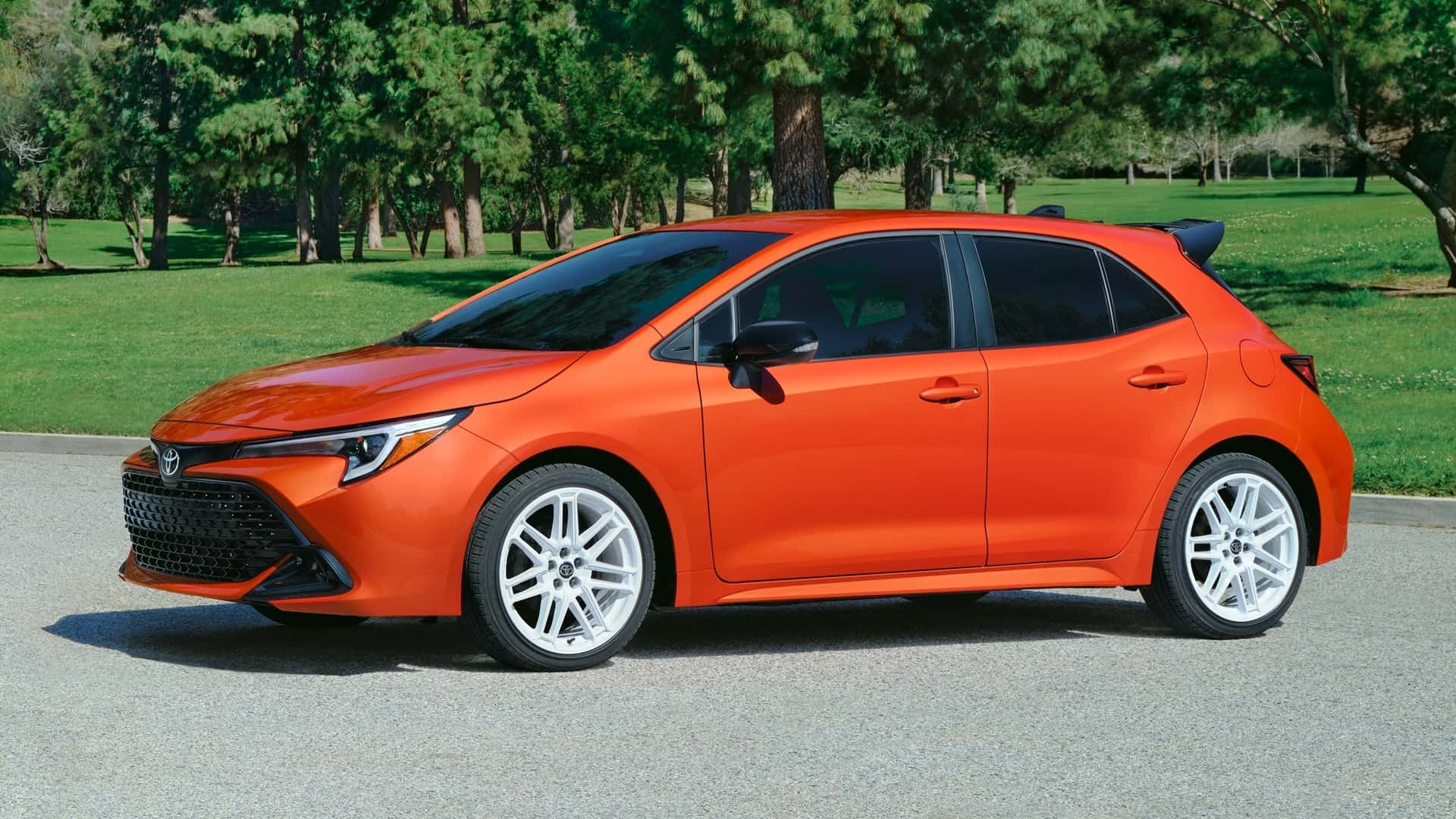 Toyota Corolla Hatchback FX Edition bright orange colour