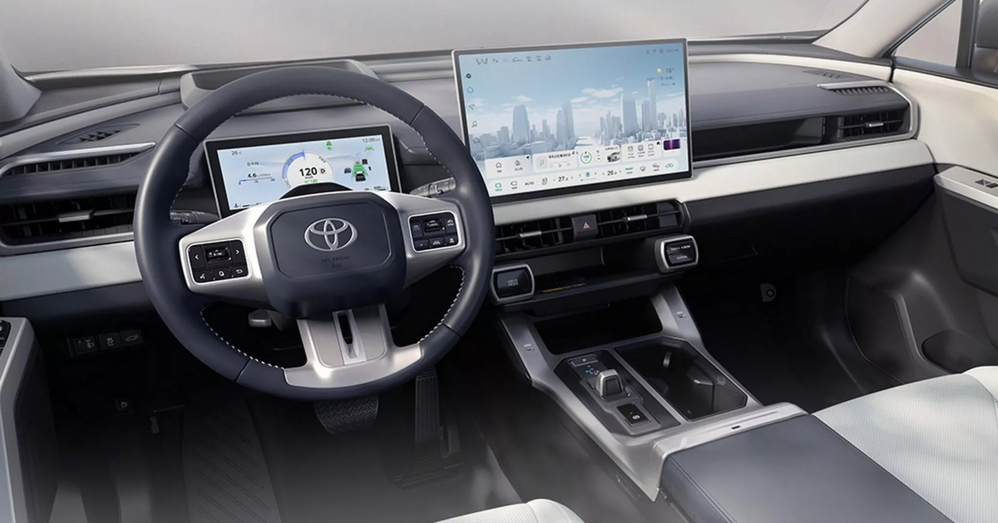 Interior trim details of FAW-Toyota RAV4