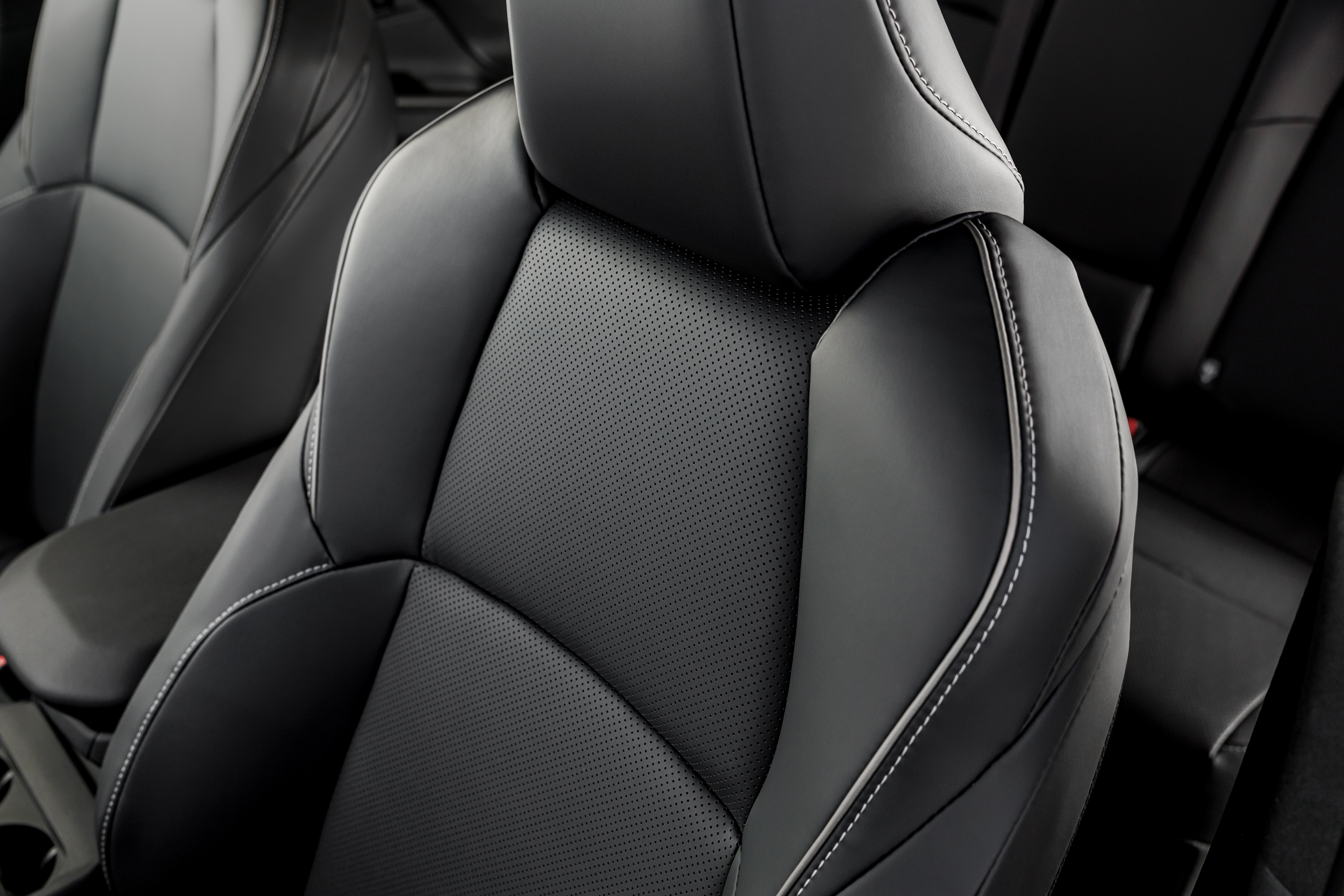 Rear part of the cabin of the 2026 Toyota bZ4X with comfortable seats