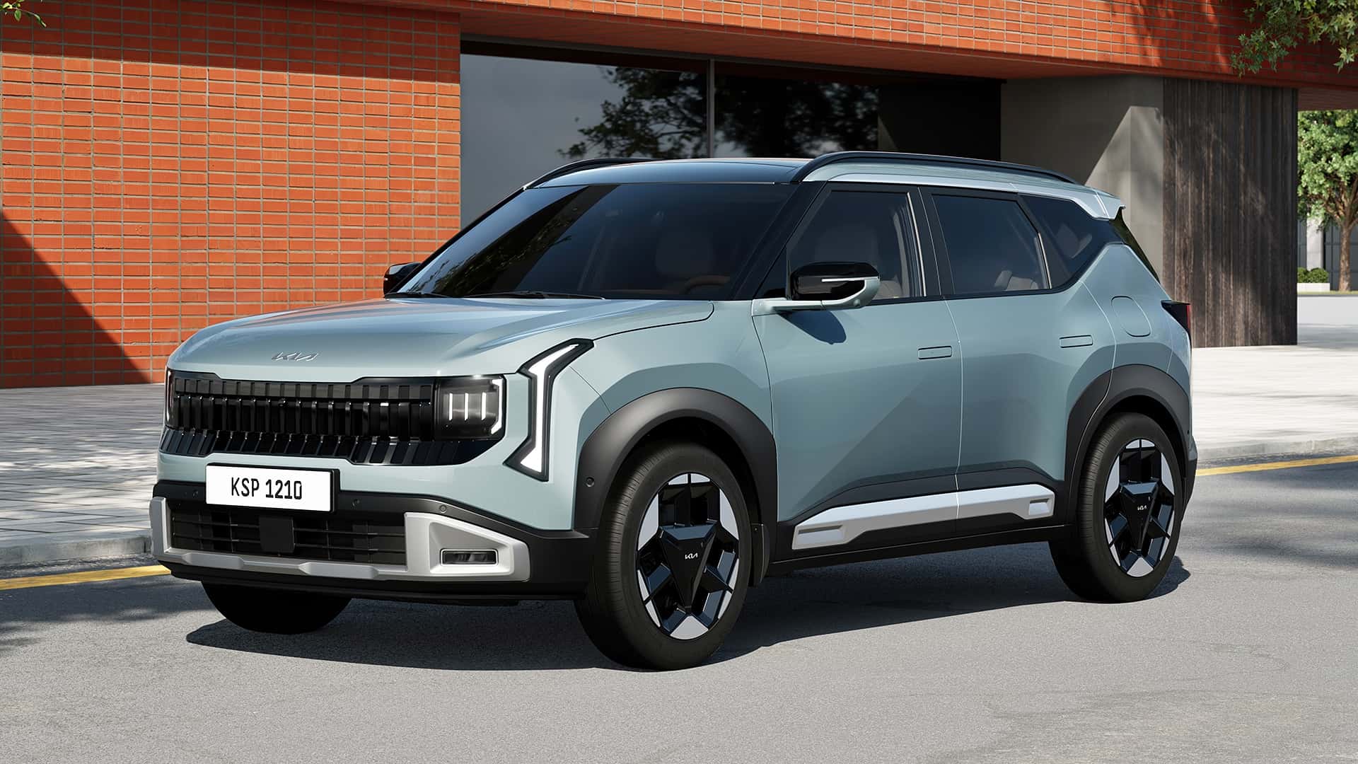 Diagonal lines and shoulder areas of the new Kia Seltos 2027