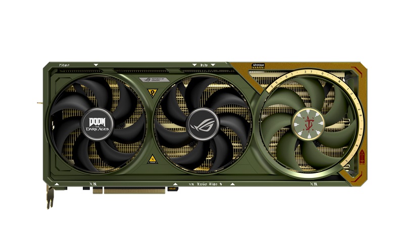 Задня панель відеокарти ROG Astral GeForce RTX 5080 DOOM Edition