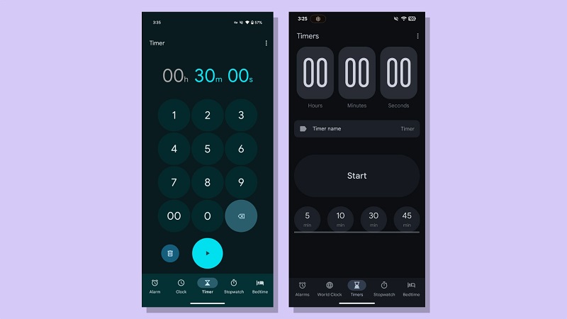 Картинка нового інтерфейсу годинника Android
