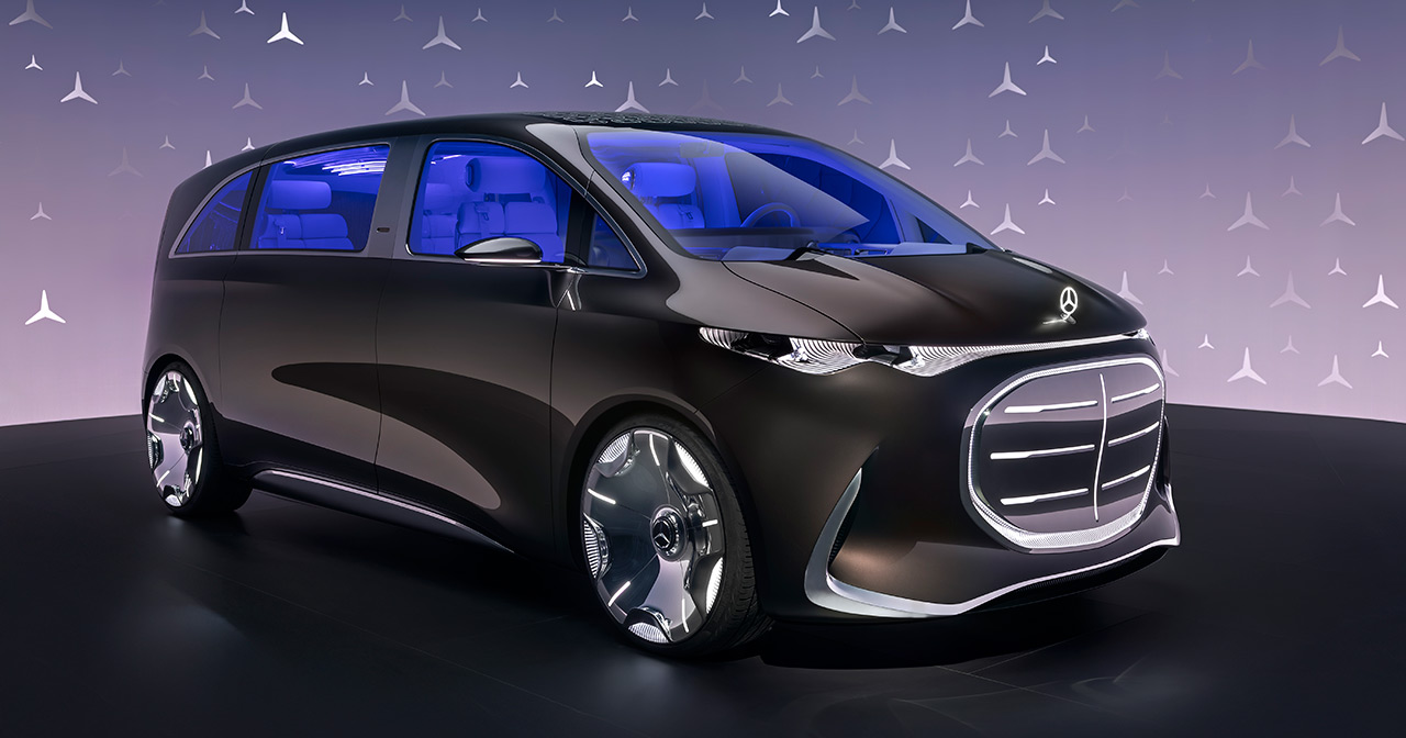 Концепт Mercedes Vision V Concept вид спереду