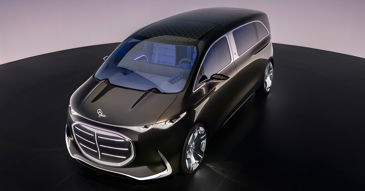 Концепт Mercedes Vision V Concept вид збоку