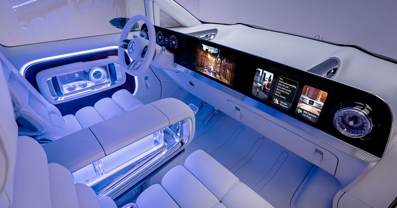 Деталі інтер'єру Mercedes Vision V Concept