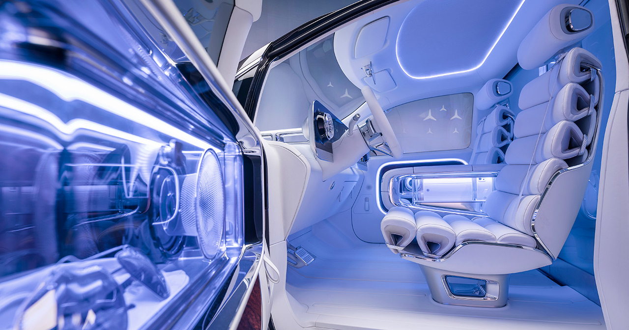 Концепт Mercedes Vision V Concept вид ззаду