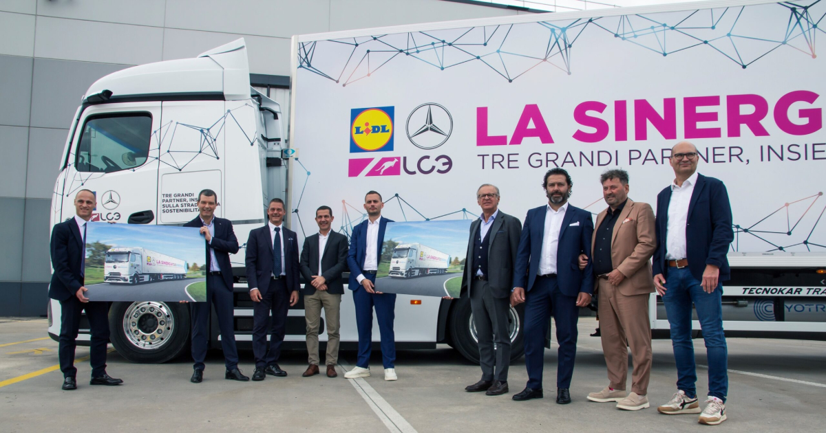Lidl Italia is the first company in Italy with an all-electric Mercedes-Benz eActros 600