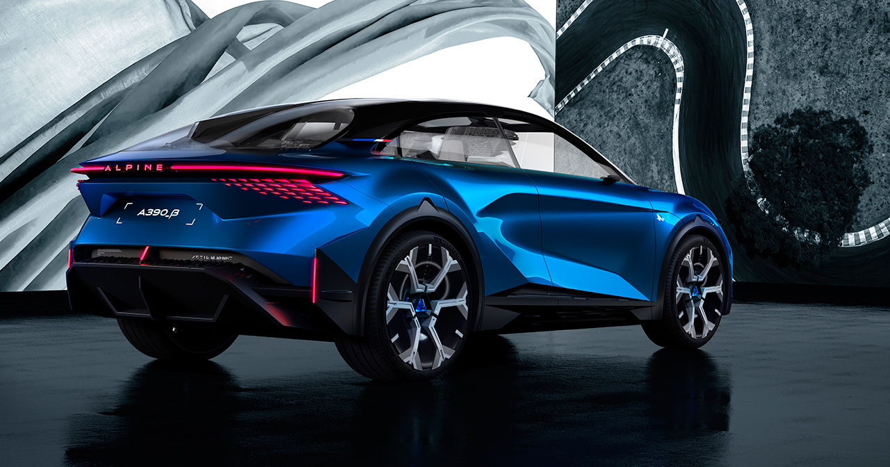 Alpine A390 concept dynamic shot