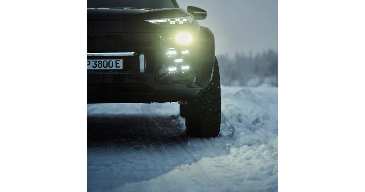 Q6 Sportback E-Tron with modified bumper