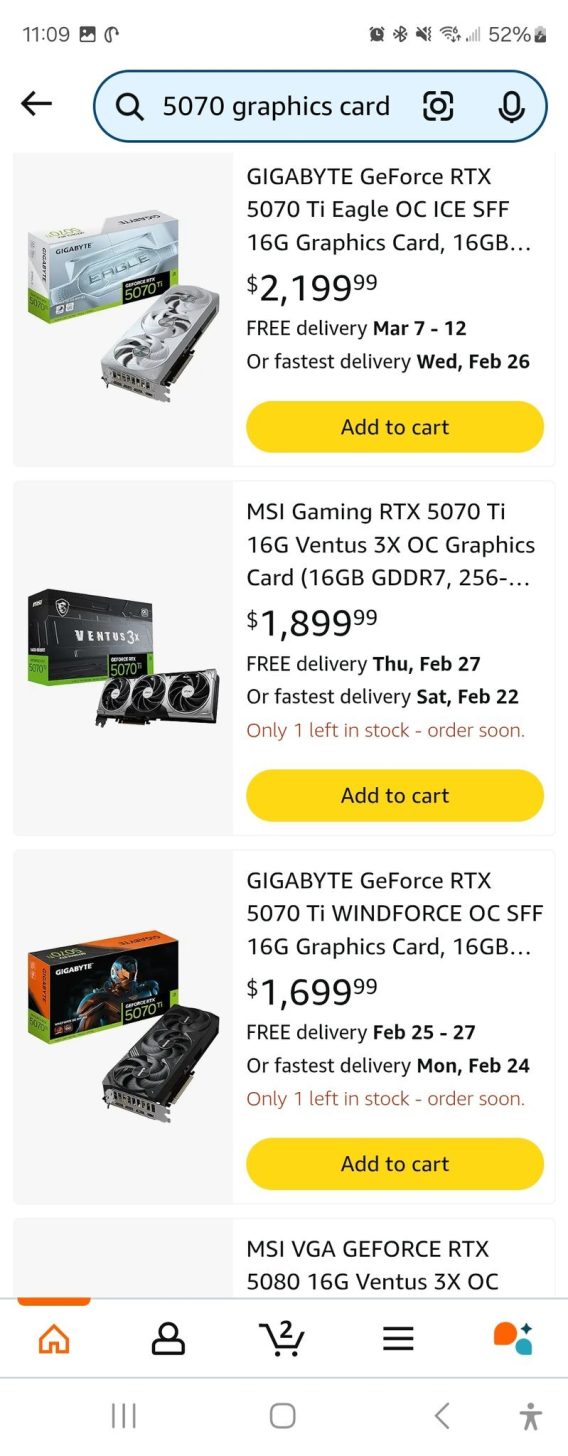 Кастомна версія GeForce RTX 5070 Ti