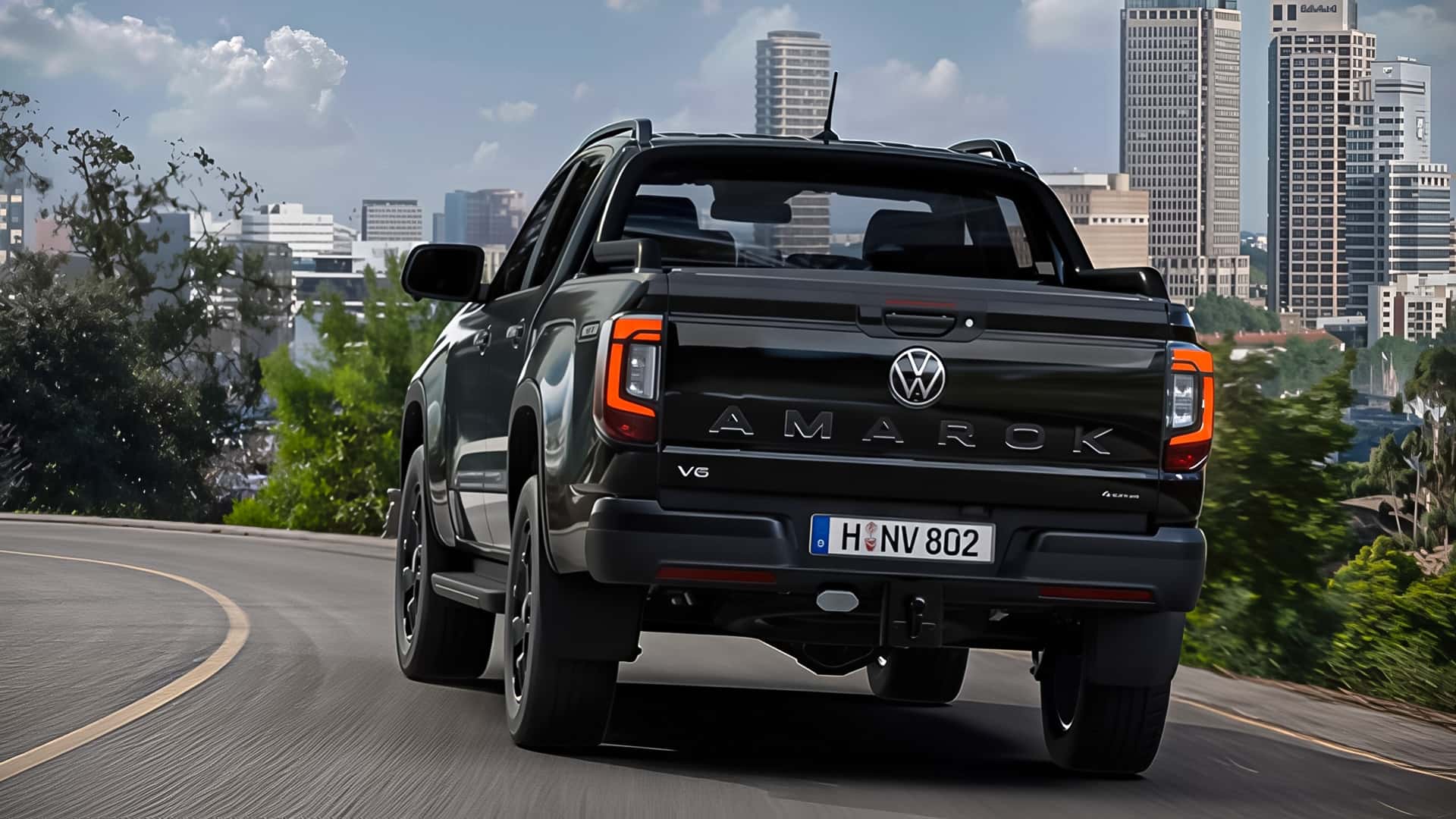 Rear Light of Volkswagen Amarok Dark Label