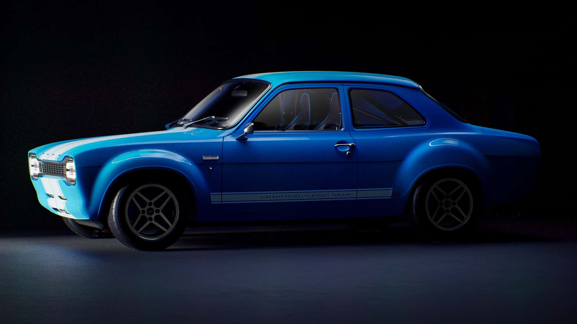 Ford Escort Mk1 RS, side view